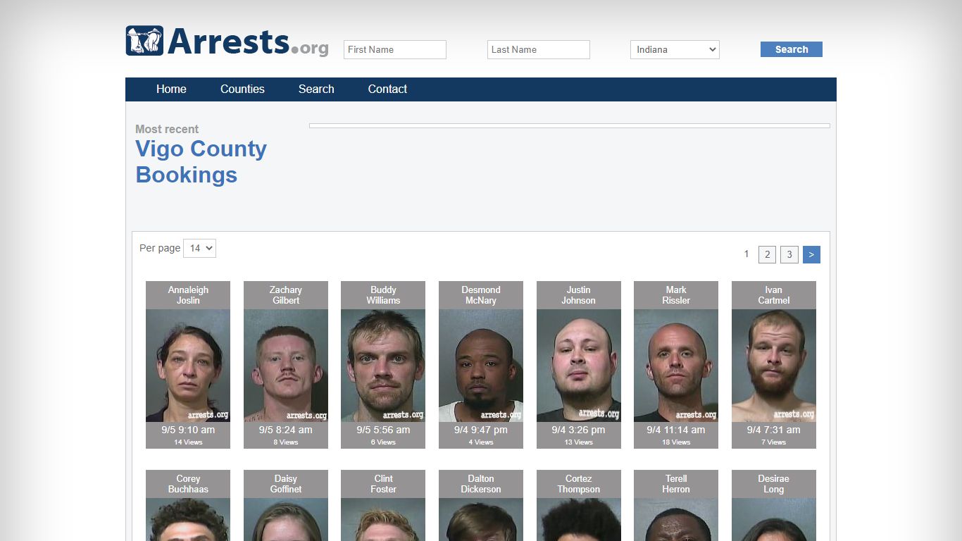 Vigo County Arrests and Inmate Search